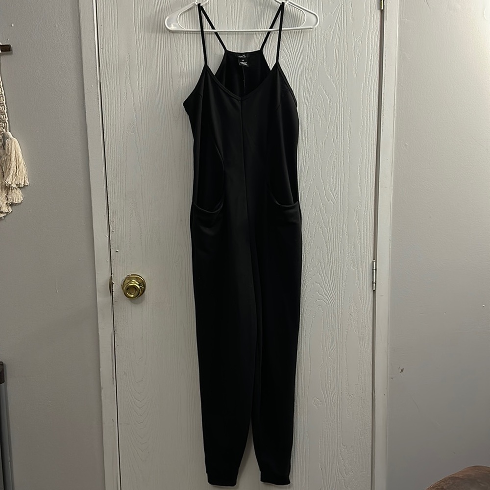 Rue21 black jumpsuit with pockets